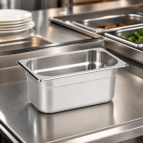 Mixkap GN 1/3-150 mm Paslanmaz Çelik Standart Gastronorm Küvet - 4