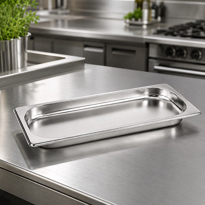 Mixkap GN 1/3-20 mm Paslanmaz Çelik Standart Gastronorm Küvet - Mixkap