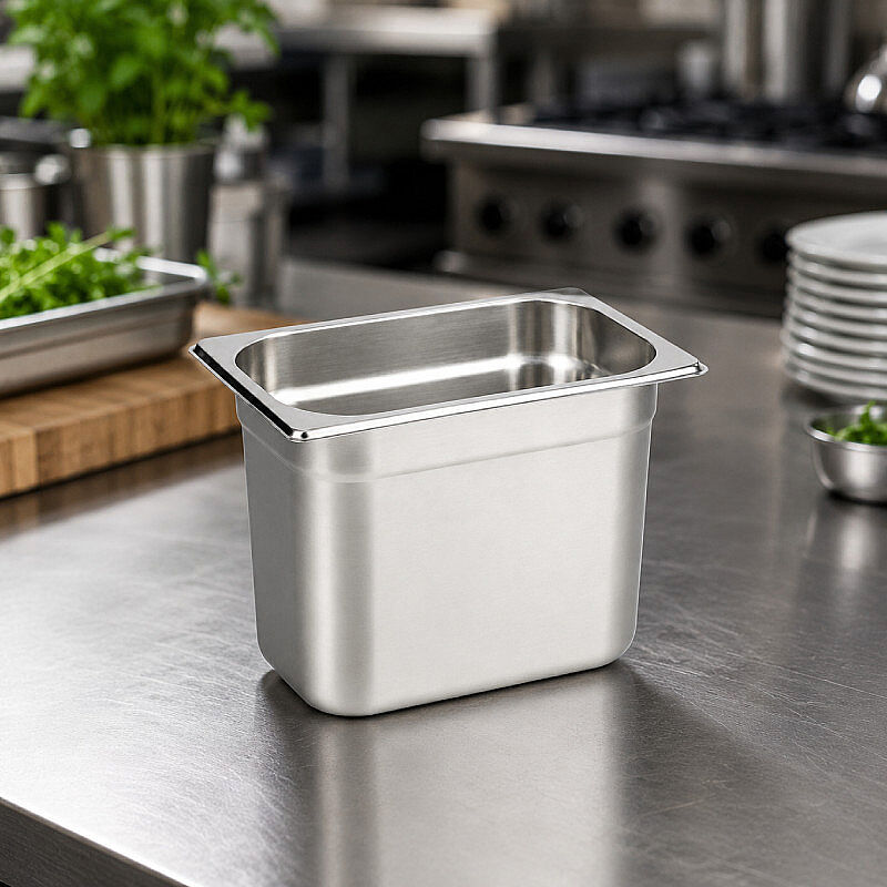 Mixkap GN 1/3-200 mm Paslanmaz Çelik Standart Gastronorm Küvet - Mixkap