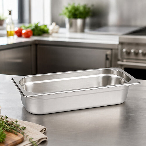 Mixkap GN 1/3-40 mm Paslanmaz Çelik Standart Gastronorm Küvet - 3