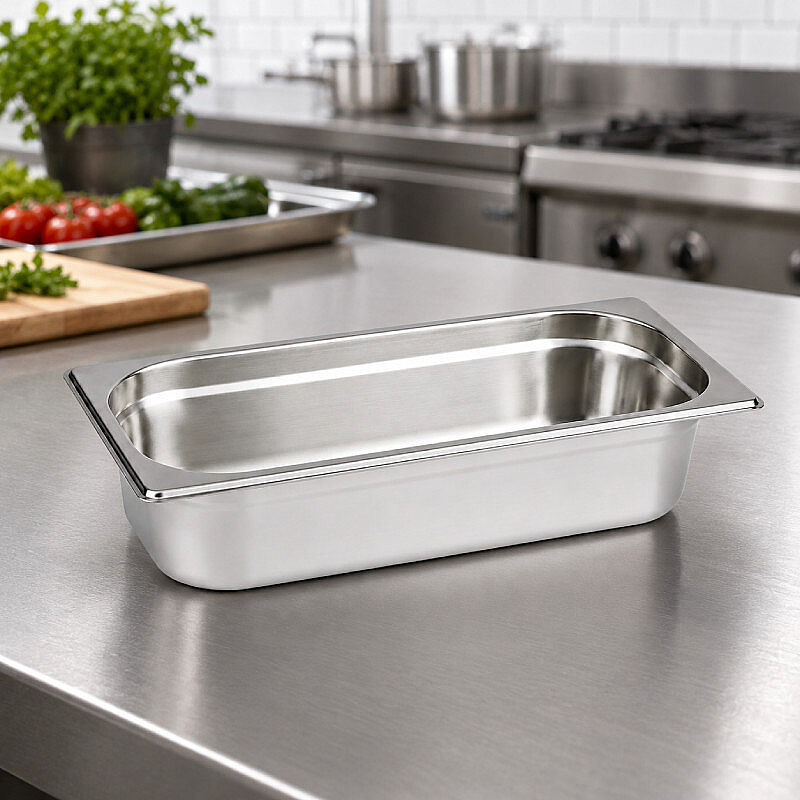 Mixkap GN 1/3-65 mm Paslanmaz Çelik Standart Gastronorm Küvet - Mixkap