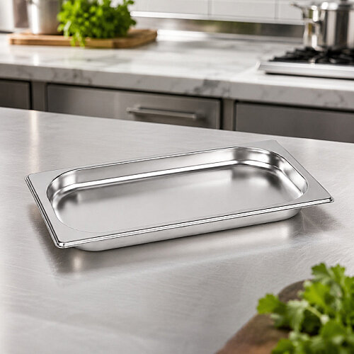 Mixkap GN 1/4-20 mm Paslanmaz Çelik Standart Gastronorm Küvet - 3