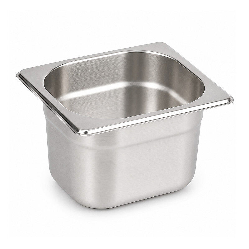 Mixkap GN 1/6-100 mm Paslanmaz Çelik Standart Gastronorm Küvet - Mixkap