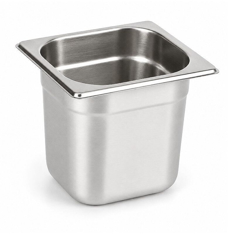 Mixkap GN 1/6-200 mm Paslanmaz Çelik Standart Gastronorm Küvet - Mixkap