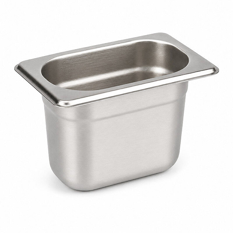 Mixkap GN 1/9-100 mm Paslanmaz Çelik Standart Gastronorm Küvet - Mixkap
