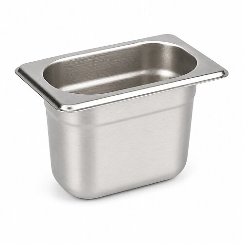 Mixkap GN 1/9-100 mm Paslanmaz Çelik Standart Gastronorm Küvet - Mixkap
