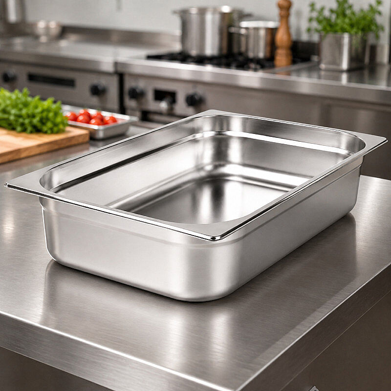 Mixkap GN 2/1-200 mm Paslanmaz Çelik Standart Gastronorm Küvet - Mixkap