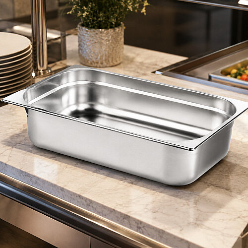 Mixkap GN 2/1-200 mm Paslanmaz Çelik Standart Gastronorm Küvet - 4