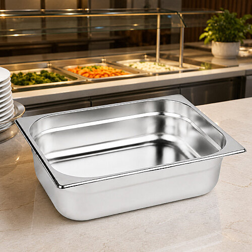 Mixkap GN 2/3-150 mm Paslanmaz Çelik Standart Gastronorm Küvet - 4