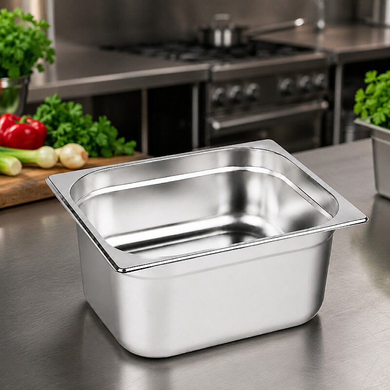 Mixkap GN 2/3-200 mm Paslanmaz Çelik Standart Gastronorm Küvet - Mixkap