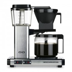 Moccamaster KBG 741 AO Filter Coffee Machine, Brushed Silver - Moccamaster