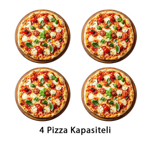 Moretti Forni ID-M-60.60 Tek Katlı Taş Tabanlı 30 cm x 4 Pizza Kapasiteli Pizza Fırını, Elektrikli - 3