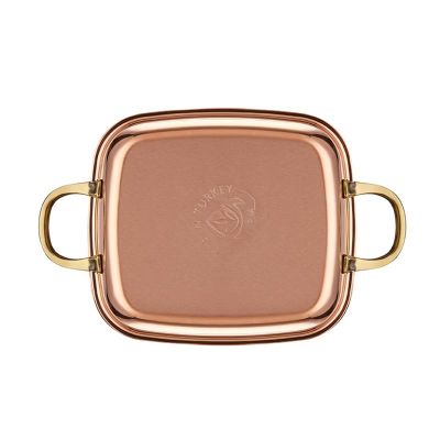Altınbaşak Multi Metal Kare Sahan, 12x12 cm, Bakır - 4