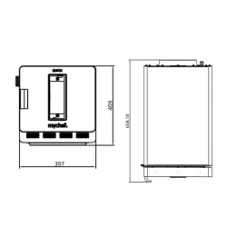 Mychef Quick 1T Catalysed Fast Cooking Oven, Red - 2
