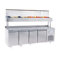 Myco Make Up Elevated Refrigerator, 4 Doors - Myco