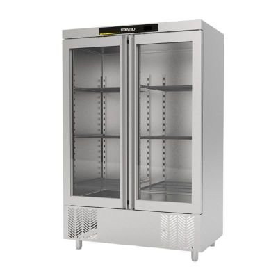 Ndustrio CPS-202 GD Dik Tip 2 Modül Snack Buzdolabı, 2 Tam Cam Kapılı, 1200 L - 1