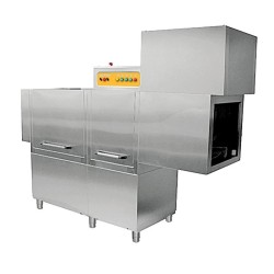 Ndustrio DW2000DR Посудомоечная машина с правой подводкой и конвейером для сушки, 125 корзин/час - Ndustrio