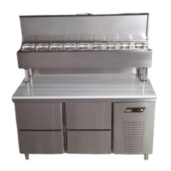 Ndustrio MUR-83 6D Counter Type Patisserie Make Up Refrigerator, 6 Drawers, 285 L - Ndustrio