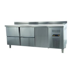 Ndustrio TNP-83-2D ثلاجة حلويات عميقة من نوع كاونتر، 2 درج، 2 باب - Ndustrio