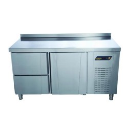 Ndustrio TNS-62-2D ثلاجة عميقة للوجبات الخفيفة من نوع المقعد، 2 درج 1 باب - Ndustrio