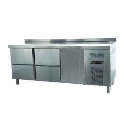 Ndustrio TNS-63-4D Bench Type Snack Deep Freezer, 4 Drawers, 1 Door - Ndustrio