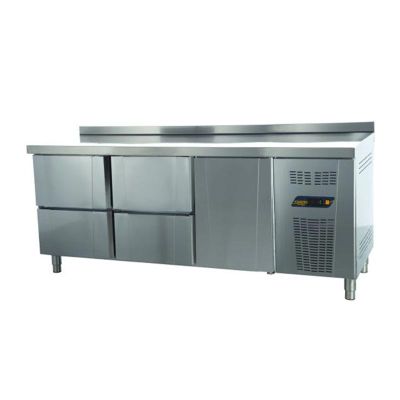 Ndustrio TNS-63-4D Tezgah Tip Snack Derin Dondurucu, 4 Çekmeceli, 1 Kapılı - 1