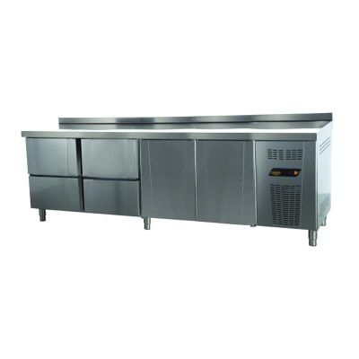 Ndustrio TNS-64-2D Tezgah Tip Snack Derin Dondurucu, 2 Çekmeceli, 3 Kapılı - 1