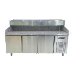 Ndustrio TPG-72 Raised Countertop Make Up Refrigerator with Marble Top, 345 L - Ndustrio