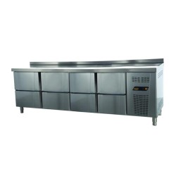 Ndustrio TPG-74-8D Bench Type Gastronorm Refrigerator, 8 Drawers - Ndustrio