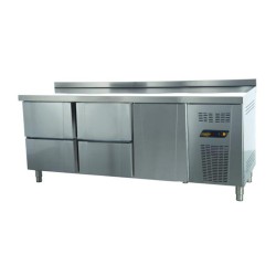 Ndustrio TPS-63-2D Bench Type Snack Refrigerator, 2 Drawers, 2 Doors - Ndustrio