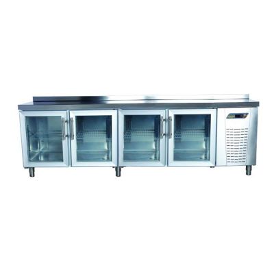 Ndustrio TPS-64-GD Tezgah Tip Snack Buzdolabı, 4 Cam Kapılı - 1