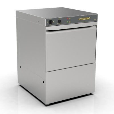Ndustrio WZ-40 D Bardak Yıkama Makinesi, 40 Sepet/Saat Kapasiteli, Drenaj Pompalı - 1