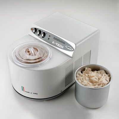 Nemox Gelatissimo K-Tech Sorbet and Ice Cream Maker, White - Nemox