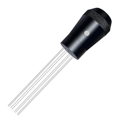 Neouza 8 Needle WDT Coffee Dispenser with Aluminium Handle, Black - Neouza