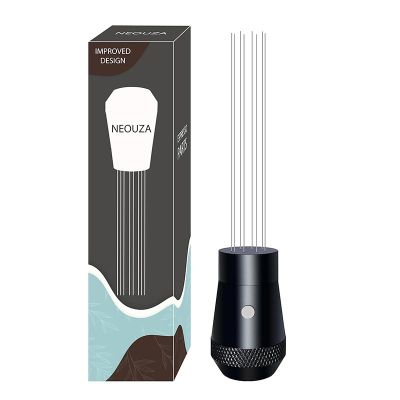 Neouza 8 Needle WDT Coffee Dispenser with Aluminium Handle, Black - Neouza