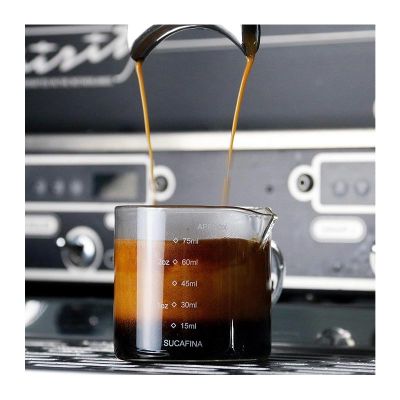 Neouza Ahşap Saplı Ölçülü Cam Kahve Server, 75 ml - 3