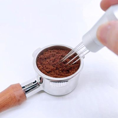 Neouza Aluminium Handle 8 Needle WDT Coffee Dispenser, Silver - Neouza