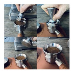 Neouza Espresso Portafilter Compatible Dosing Funnel Ring, 58 mm - 6