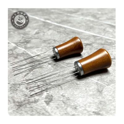 Neouza Кофейный диспенсер с деревянной ручкой и 6 иглами WDT - Neouza