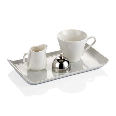 Biradlı BRD-406410 Dikdörtgen Nescafe Servis Takımı, 26x14.50 cm - 1