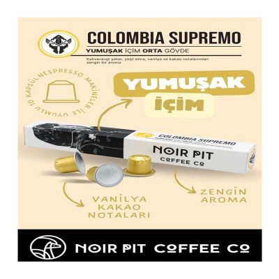 Noir Pit Colombia 10 Adet Capsule Coffee - Noir Pit