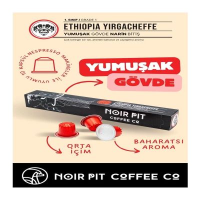 Noir Pit Ethiopa 10 Adet Capsules Coffee - Noir Pit