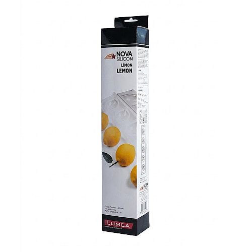 Nova Silicon NS 0001 5 Gözlü Limon Formlu Kapaklı Silikon Pasta Kalıbı - 3