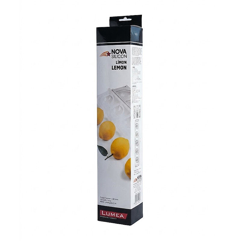 Nova Silicon NS 0001 5 Gözlü Limon Formlu Kapaklı Silikon Pasta Kalıbı - Nova Silicon
