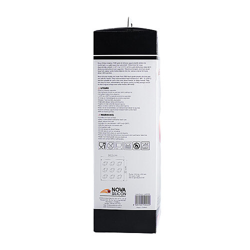 Nova Silicon NS 0002 9 Gözlü Mango Formlu Silikon Pasta Kalıbı - 5
