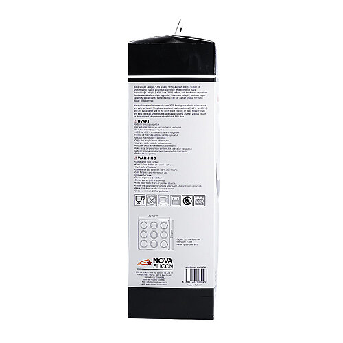 Nova Silicon NS 0004 9 Gözlü Nova Silicon Tam Küre Silikon Pasta Kalıbı - 5