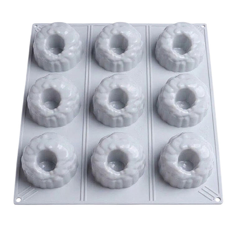Nova Silicon NS 0008 9 Gözlü Frambuaz Formlu Silikon Pasta Kalıbı - Nova Silicon
