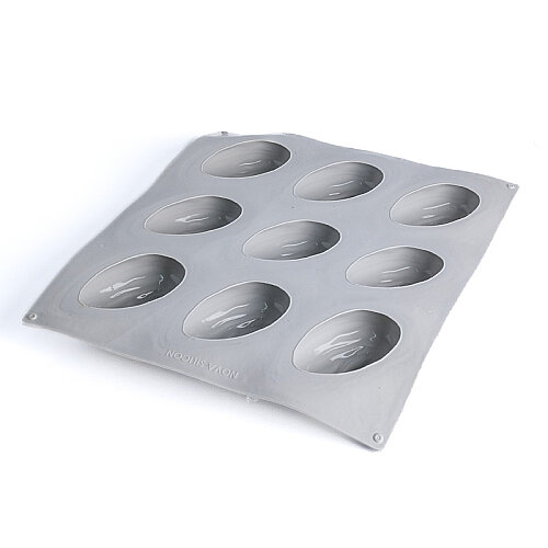 Nova Silicon NS 0009 9 Gözlü Badem Formlu Silikon Pasta Kalıbı - 1