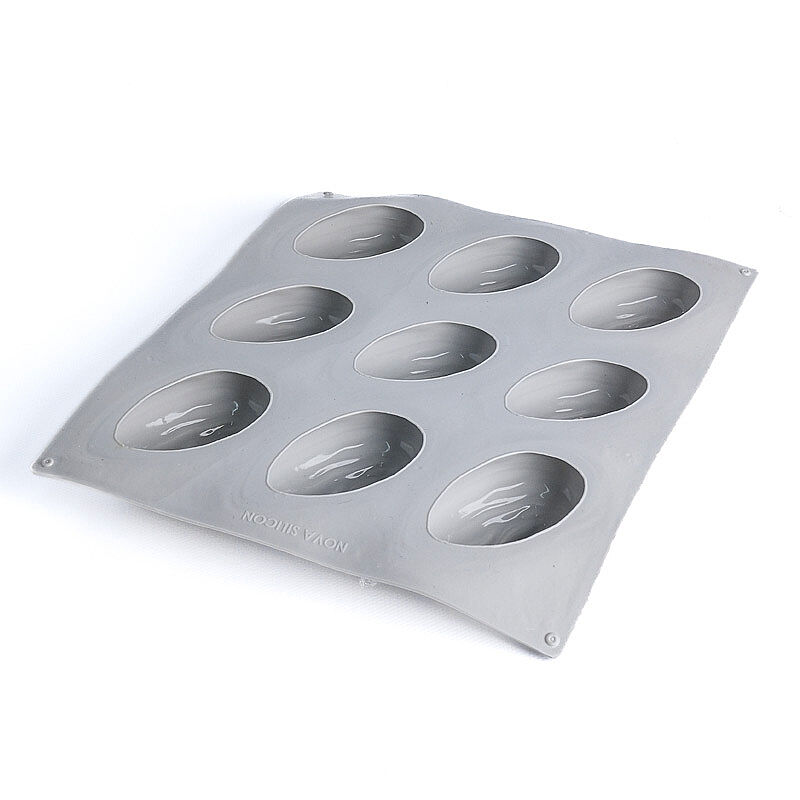 Nova Silicon NS 0009 9 Gözlü Badem Formlu Silikon Pasta Kalıbı - Nova Silicon