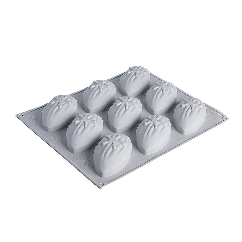 Nova Silicon NS 0009 9 Gözlü Badem Formlu Silikon Pasta Kalıbı - Nova Silicon